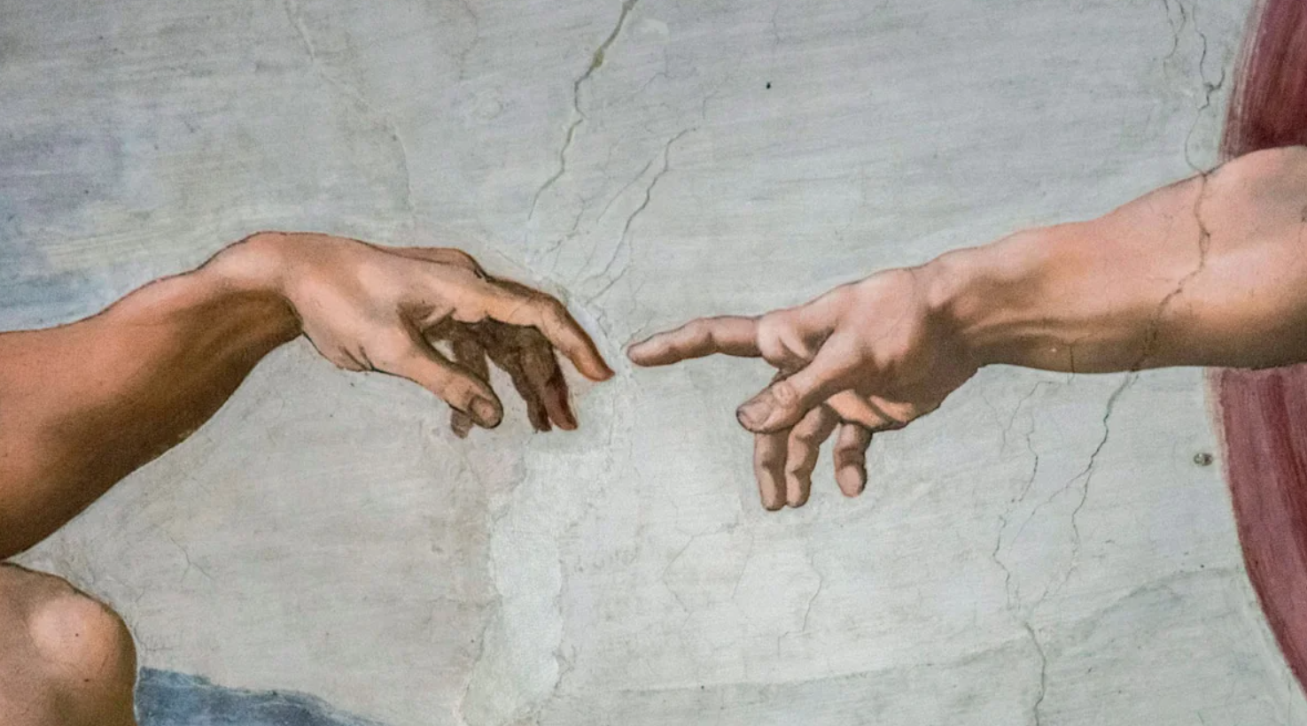 Человек соприкасается с искусством с самого рождения. Микеланджело Сотворение Адама. Сотворение Адама Микеланджело Бог руки. Микеланджело Сикстинская капелла руки. Сотворение Адама (1508 - 1512).